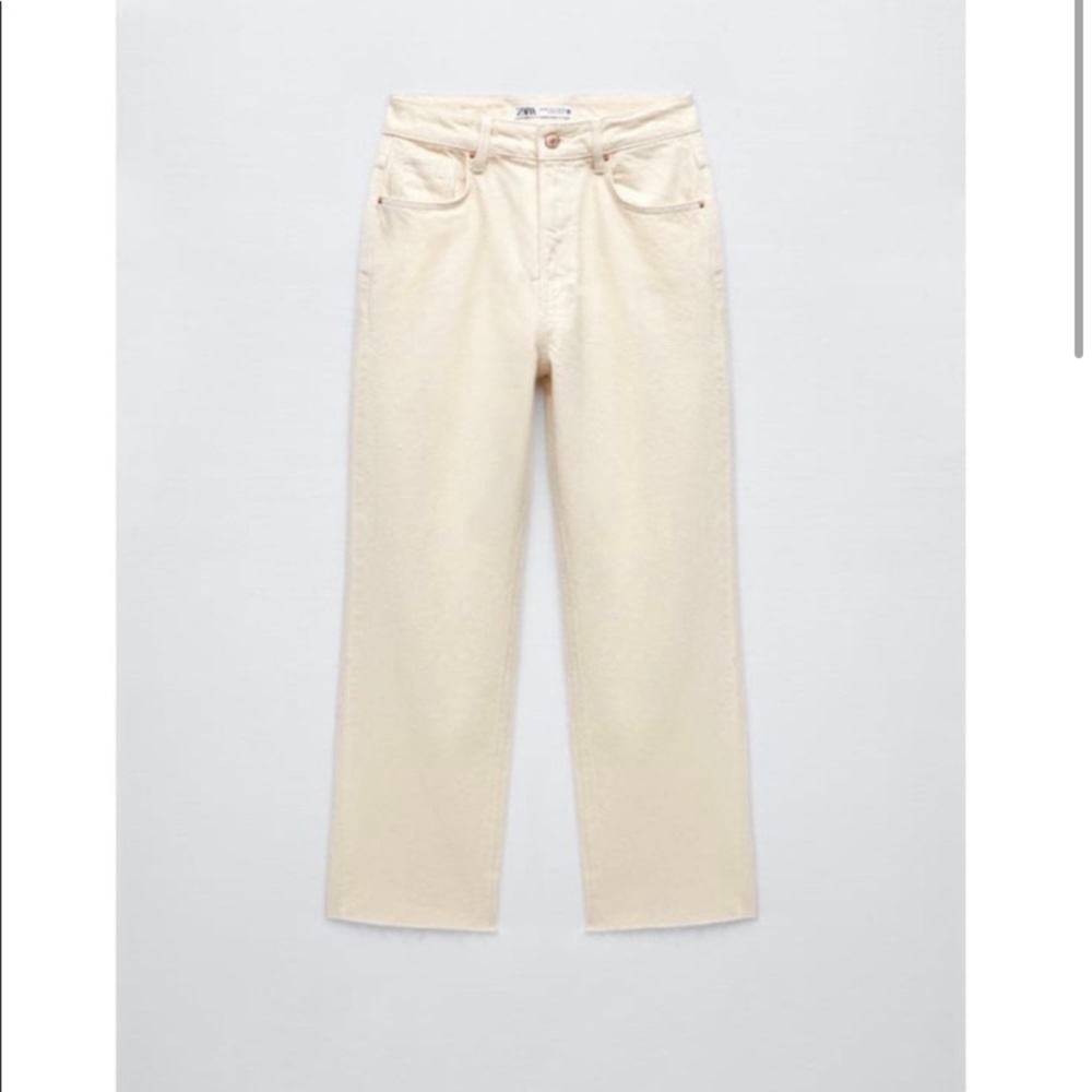Off white straight leg denim - Picture 4 of 14